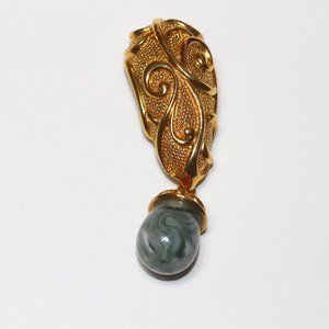 Barrera for Avon drop brooch 3"x1.25"  #p2